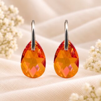 Swarovski Oorbellen Druppel Astral Pink 28mm