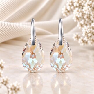 Swarovski Oorbellen Druppel Crystal Blue AB 22mm