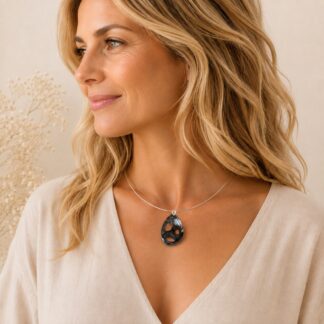Hanger Swarovski Silver Night 4 cm (zonder ketting)