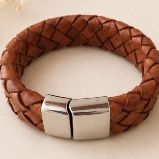 Leren Armband Camel 20x6mm