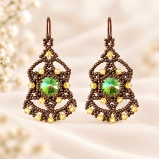 Handgemaakte Oorbellen Swarovski Elements Rivoli Luminous