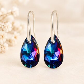 Swarovski Oorbellen Druppel Meridian Blue 16mm