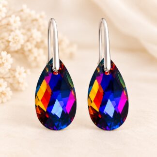 Swarovski Oorbellen Druppel Volcano 28mm