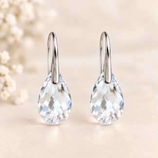 Swarovski Oorbellen Druppel Crystal Blue AB 16mm