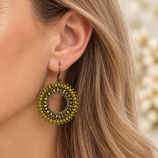 Handgemaakte Oorbellen Magic Green