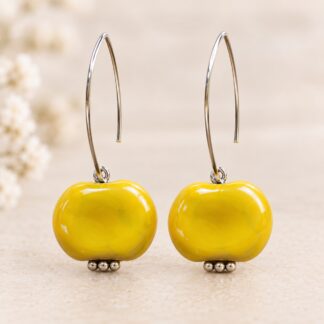 Kazuri Oorbellen Yellow
