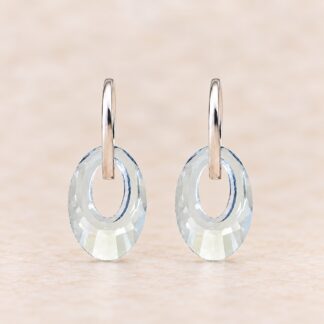 Swarovski Oorbellen Blue Shade 20mm