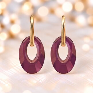 Swarovski Oorbellen Lilac Shadow 20mm