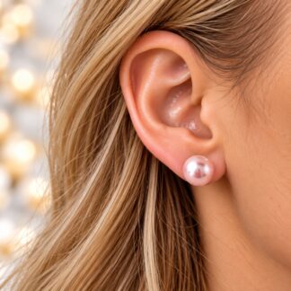 Handgemaakte Swarovski Oorstekers Rosaline 10mm