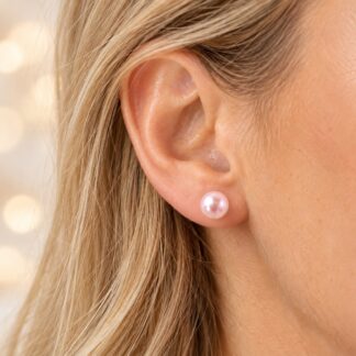 Handgemaakte Swarovski Oorstekers Rosaline 6mm