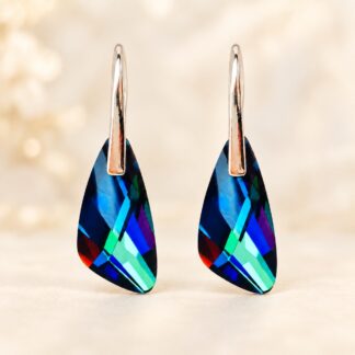 Swarovski Oorbellen Wings Meridian Blue 23mm
