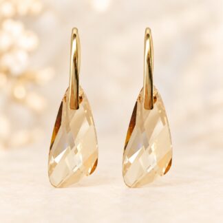 Swarovski Oorbellen Wings Golden Shadow 23mm