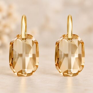 Swarovski Oorbellen Golden Shadow 28mm