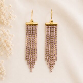 Statement Oorbellen Strass Vitrail Light
