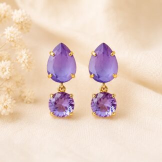 Handgemaakte Oorstekers Swarovski Druppel