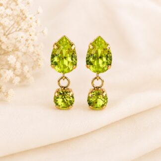 Handgemaakte Oorstekers Swarovski Druppel