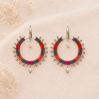 Handgeweven Oorbellen Crystal CAL