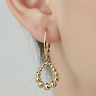 Handgemaakte Oorbel met Druppel