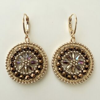 Handgemaakte Oorbellen Mocca