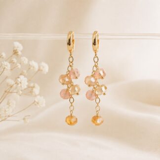 Oorbellen passend bij beige ketting