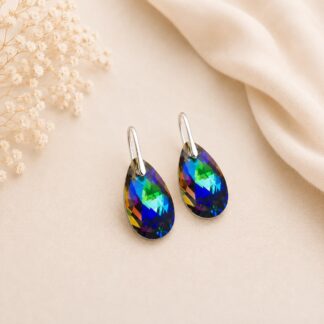Swarovski Oorbellen Druppel Meridian Blue 28mm