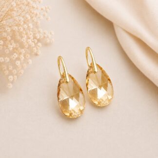 Swarovski Oorbellen Druppel Golden Shadow 28 mm